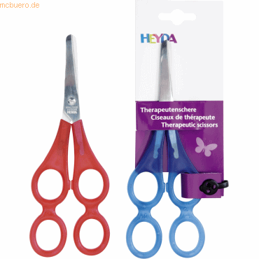 4005329895210 - 3 x Therapeutenschere 17cm rund farbig sortiert