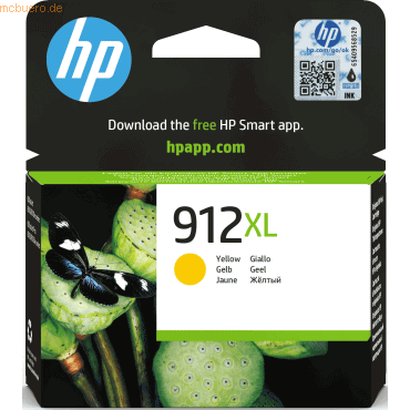 HP Tintenpatrone HP 3YL83AE 912XL yellow