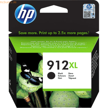 HP Tintenpatrone HP 3YL84AE 912XL black