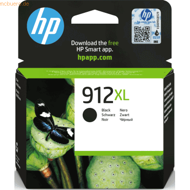 HP Tintenpatrone HP 3YL84AE 912XL black