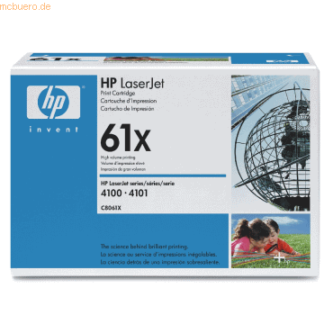 0725184463396 - HP Original 61X Toner schwarz hohe Kapazität 10000 Seiten (C8061X)