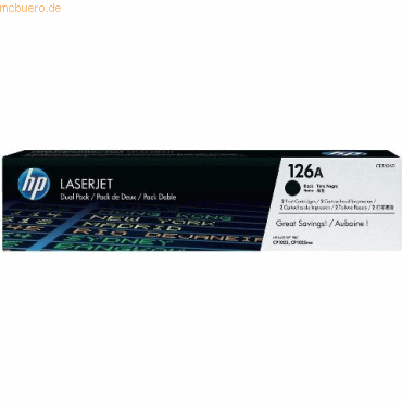 HP Toner Original HP CE310AD schwarz