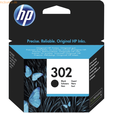 HP Tintendruckkopf HP 302 schwarz