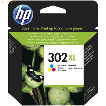 HP Tintenpatrone HP Nr. 302XL F6U67AE 3-farbig