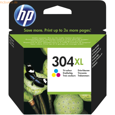 HP Tintendruckkopf HP 304XL cyan/gelb/magenta