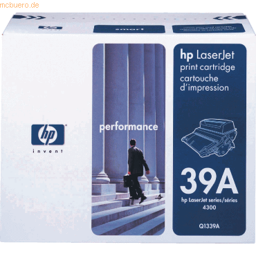 0808736185424 - Toner Q1339A (39A) - Schwarz - Kapazität 18000 Seiten (Q1339A) 0808736185424 - Toner Q1339A (39A) - Schwarz - Kapazität 18000 Seiten (Q1339A)