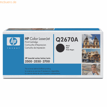 0808736549868 - Toner Q2670A (308A) - Schwarz - Kapazität 6000 Seiten (Q2670A)