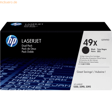 HP Toner HP Q5949XD schwarz 2-er Packung