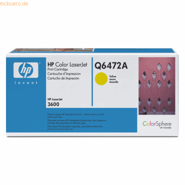 HP Toner HP Q6472A gelb