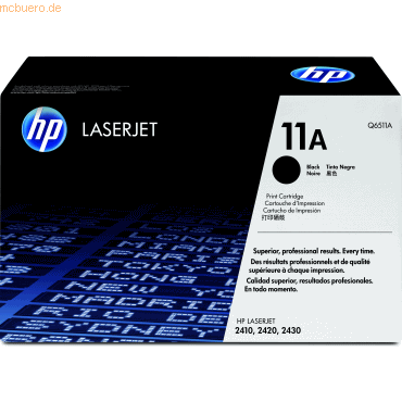 HP Toner HP Q6511A schwarz