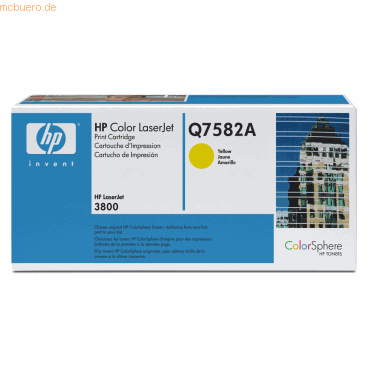 HP Toner HP Q7582A gelb