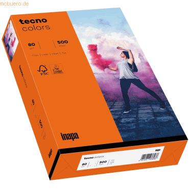 4011211077664 - Farbiges Kopierpapier tecno colors DIN A3 80 g m² intensivorange 1 Paket = 500 Blatt 4011211077664 - Farbiges Kopierpapier tecno colors DIN A3 80 g m² intensivorange 1 Paket = 500 Blatt
