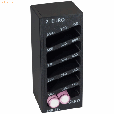 4012555042752 - Geldrollenzähler Gero 2 Euro schwarz