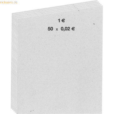 4012555042172 - Handrollpapier 002€ grau VE=50 Blatt