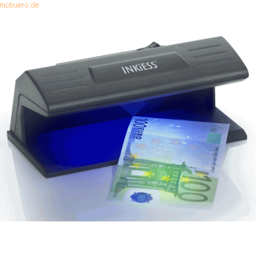 Inkiess Banknoten-Prüfgerät UV 22 BxTxH 18,5x9,5x8cm schwarz