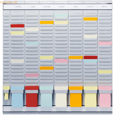 8710968469703 - Wochenplantafelset mit 20 Schlitzen