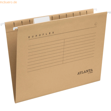 8710968224814 - 25 x Hängemappe Euroflex Foolscap (nicht A4) braun