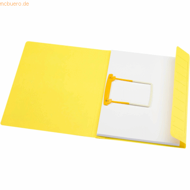 8713739106319 - 5 x Kartonhefter Secolor Clipmappe A4 gelb VE=10 Stück