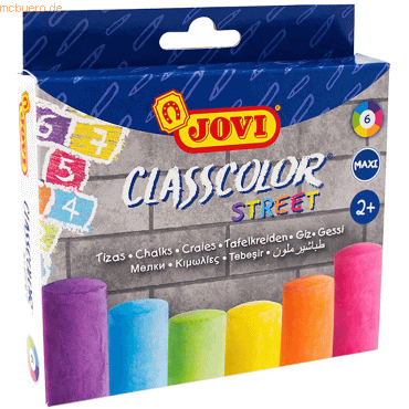 8412027030816 - Tafelkreiden CLASSCOLOR STREET 6er Schachtel farbig sortiert 8412027030816 Jovi