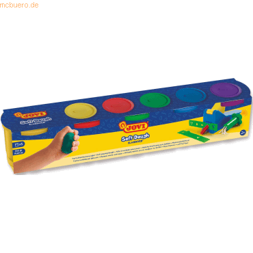 8412027007931 - Soft Dough BLANDIVER Knetmasse 5er Schachtel farbig sortiert Kinderknete 8412027007931 Jovi