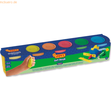 8412027007948 - Soft Dough BLANDIVER neon Knetmasse 5er Schachtel Neon Farben sortiert Kinderknete 8412027007948 Jovi