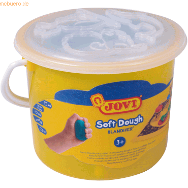 8412027000925 - Soft Dough BLANDIVER Knetmasse Eimer mit Formen und Werkzeugen Kinderknete 8412027000925 Jovi