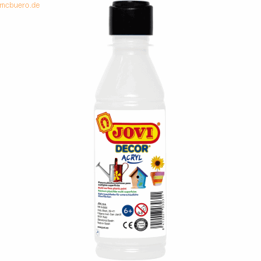 8412027024372 - DECOR ACRYL Mehrzweckfarben 250 ml Flasche weiß Acrylmalfarbe 8412027024372 Jovi