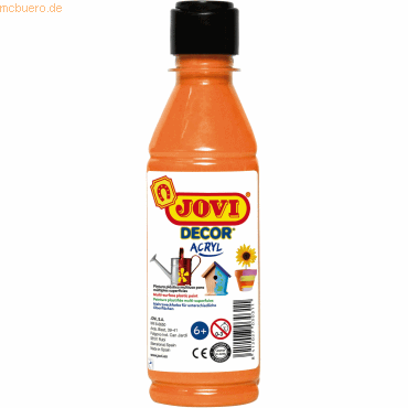 8412027024396 - DECOR ACRYL Mehrzweckfarben 250 ml Flasche orange Acrylmalfarbe 8412027024396 Jovi