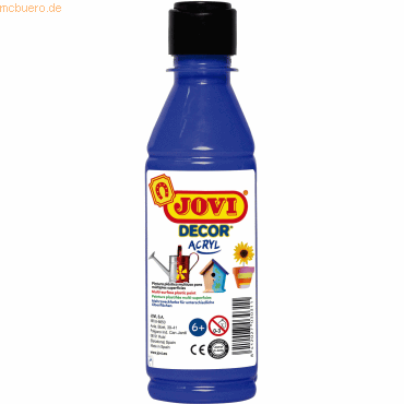 8412027024471 - DECOR ACRYL Mehrzweckfarben 250 ml Flasche ultrablau Acrylmalfarbe 8412027024471 Jovi