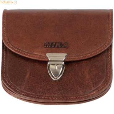 Mika Geldbörse RFID 10x10x2cm Leder braun