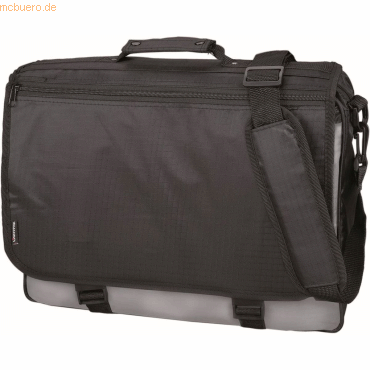 Lightpak Messengerbag Wave 46x35x12cm Polyester schwarz/grau