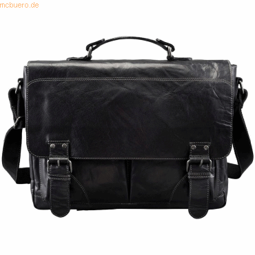 4021068475056 - Umhängetasche Baggie Bag XL 420x320x100mm Leder schwarz