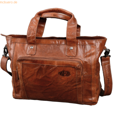 4021068476015 - Businesstasche Heather Leder Cognac Tragegriffe Reißverschluss 4021068476015 47601