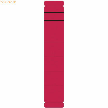 4250062158584 -  Rückenschilder 5858 61 x 285 mm rot zum aufkleben 4250062158584 HEAD 5858 10 Stück