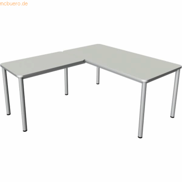 4044917444164 - Prime Schreibtisch lichtgrau L-Form 6-Fuß-Gestell silber 1600 x 1800 cm 4044917444164 - Prime Schreibtisch lichtgrau L-Form 6-Fuß-Gestell silber 1600 x 1800 cm
