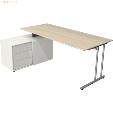 4044917444478 - Komplettarbeitsplatz start up mit Schreibtisch und Sideboard