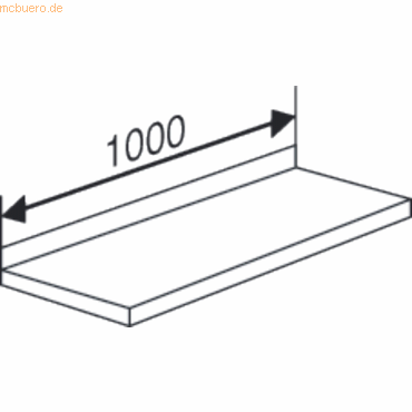 4044917002401 - Fachboden für Bibliotheks-Regal libra BxT 100x25cm lichtgrau 4044917002401 - Fachboden für Bibliotheks-Regal libra BxT 100x25cm lichtgrau