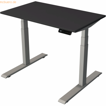 4044917441156 - Sitz-Steh-Schreibtisch Smart office 10188713 elektrisch höhenverstellbar 63-127cm (H) 100cmx60cm (BxT) rechteckig anthrazit 