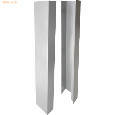 4044917444768 - Beinverblendung mit Kabelschacht silber VE=2 Stück