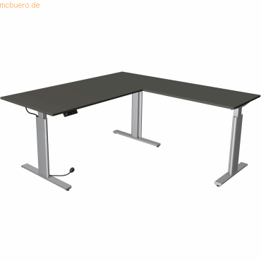 Kerkmann Sitz-/Stehtisch Move 3 BxT 180x180cm (mit Anbautisch) silber/