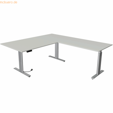 Kerkmann Sitz-/Stehtisch Move 3 BxT 200x180cm (mit Anbautisch) silber/