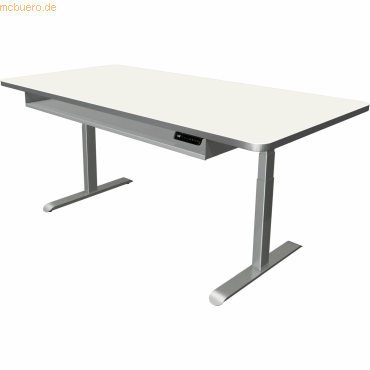 4044917438453 - Höhenverstellbarer Schreibtisch Move 4 Premium 200 x 100 cm - Weiß Silber 4044917438453 - Höhenverstellbarer Schreibtisch Move 4 Premium 200 x 100 cm - Weiß Silber