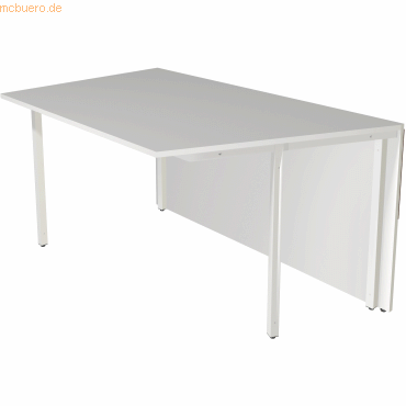 4044917431072 - Anbau-Theke Atalntis3 Tisch 1-seitig schräg 135x82x75cm weiß 