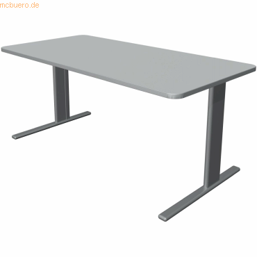 4044917438217 - Schreibtisch Unic BxTxH 160x80x75cm lichtgrau 4044917438217 - Schreibtisch Unic BxTxH 160x80x75cm lichtgrau
