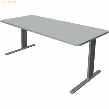 4044917438248 - Schreibtisch Unic BxTxH 180x80x75cm lichtgrau 4044917438248 - Schreibtisch Unic BxTxH 180x80x75cm lichtgrau