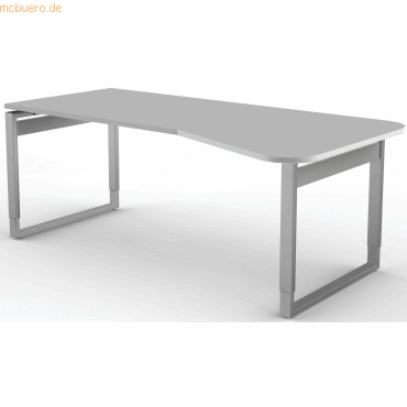 4044917433182 - Freiformtisch StageOne Form 5 BxT 195x80 100cm lichtgrau 4044917433182 - Freiformtisch StageOne Form 5 BxT 195x80 100cm lichtgrau