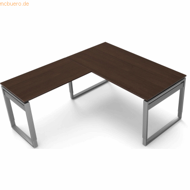4044917436626 - Schreibtisch Form5 160 Bügel-Gestell 160x80x68-82cm   Anbau 1