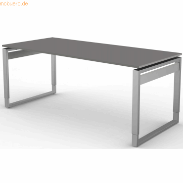 4044917433212 - Schreibtisch StageOne Form 5 BxT 180x80cm grafit 4044917433212 - Schreibtisch StageOne Form 5 BxT 180x80cm grafit