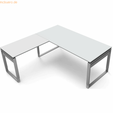 4044917436657 - Schreibtisch Form5 180 Bügel-Gestell 180x80x68-82cm   Anbau 1