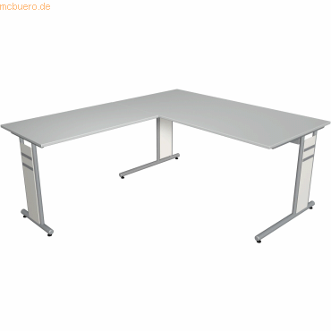 4044917435841 - Schreibtisch Form4 160 C-Fuß-Gestell 160x80x68-82cm   Anbau 1